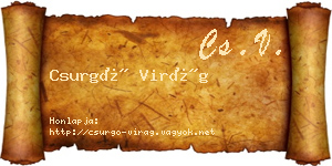 Csurgó Virág névjegykártya